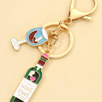 Wine Bottle Keyring