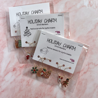 Wine Glass Charm Sets | Drink Markers | Christmas