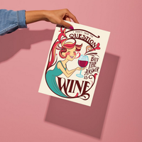 Answer is Wine | Print Art
