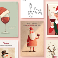 Holiday Postcards | Wine Lover Edition