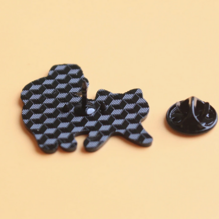 Cat and Wine Glass Pin