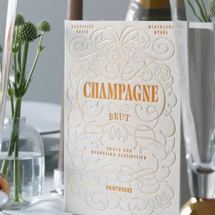 Champagne Tools Gift Set in Book Box