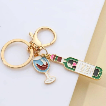 Wine Bottle Keyring