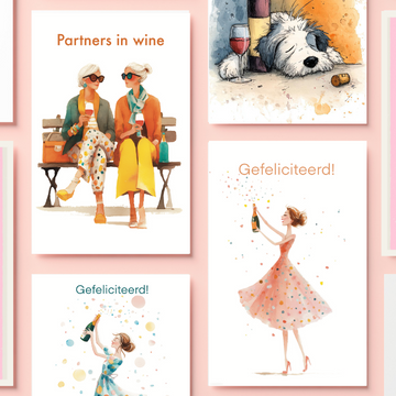 Wine Themed Postcards