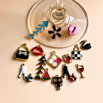 Wine Glass Charm Sets | Drink Markers | Colors