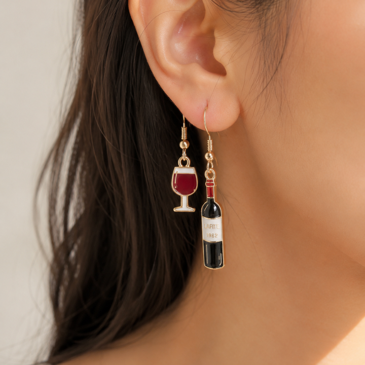 Wine Themed Earrings