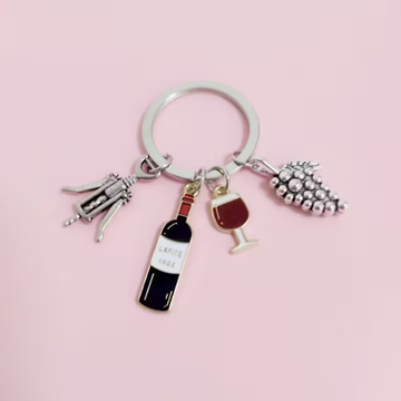 Wine Lovers Key Chain