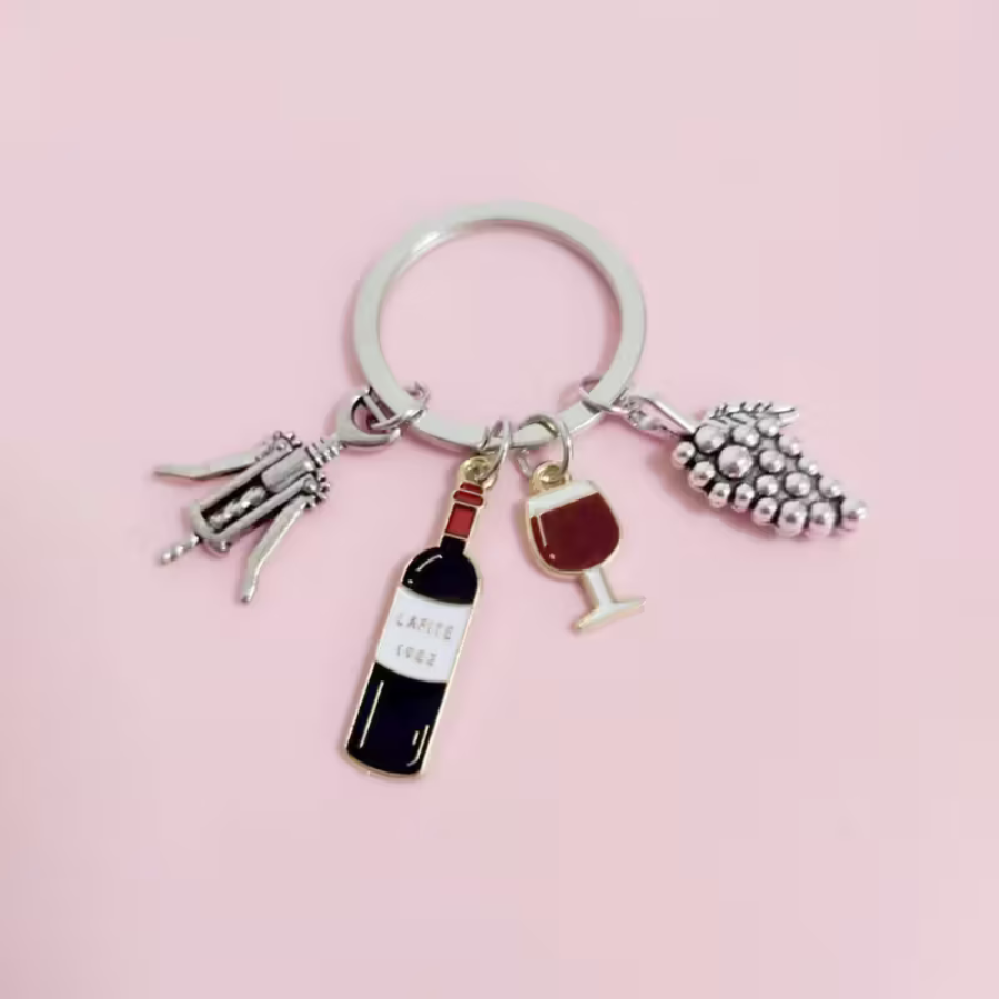 Wine Lovers Key Chain