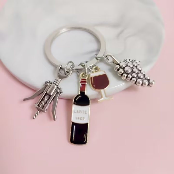 Wine Lovers Key Chain
