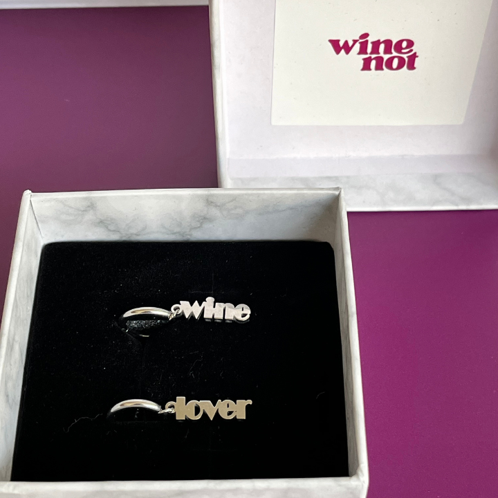 Wine Lover Stainless Steel Earrings