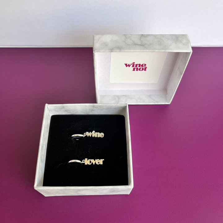 Wine Lover Stainless Steel Earrings