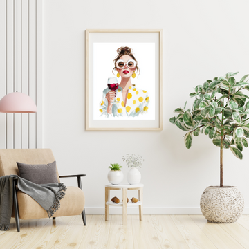 Sunny Side of Wine | Print Art