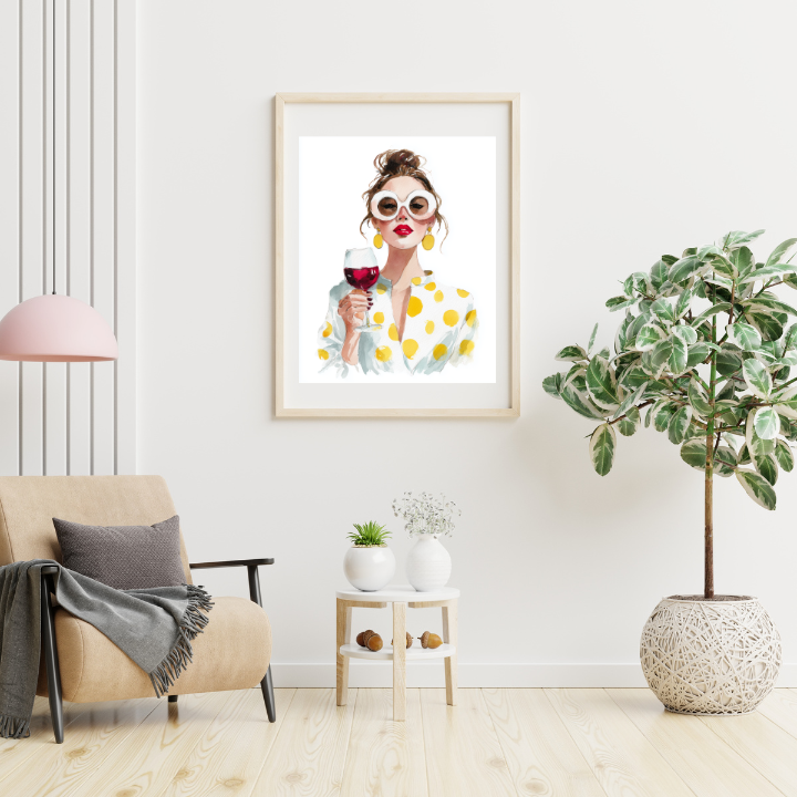 Sunny Side of Wine | Print Art